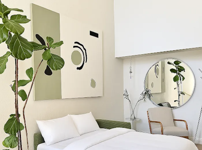 Guest bedroom turned over and ready for the next arrival